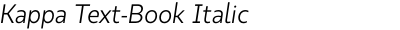Kappa Text-Book Italic